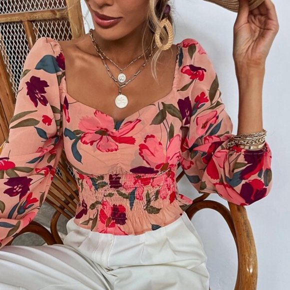 Tops - Floral Blouse